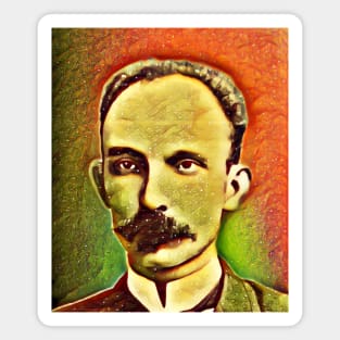 José Martí Snow Portrait | Jose Marti Artwork 14 Magnet